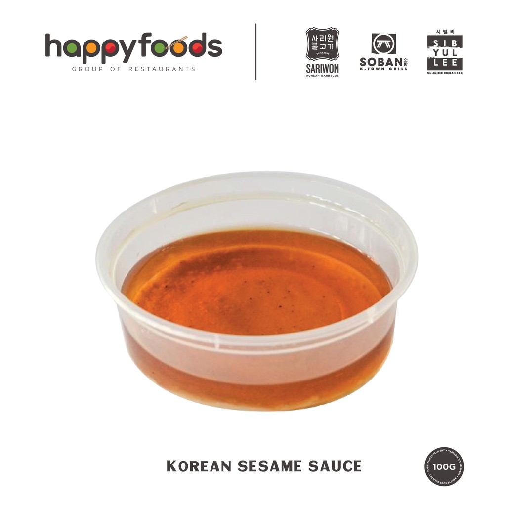 Happyfoods Korean Delivery Sesame Sauce for Meats, KBBQ, Samgyupsal