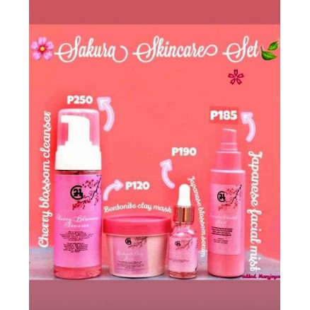 sakura skin care set