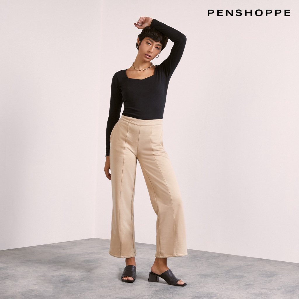 Dress Code Long Sleeve Fitted Top For Women (Black/Sand/White