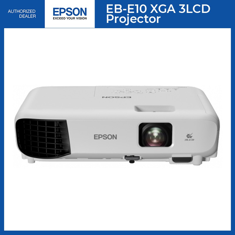 Epson EBE10 Projector XGA 3LCD 3600 Lumens Projector 12000 Lamp Hours
