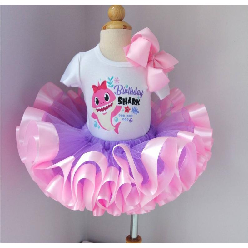 baby shark tutu set