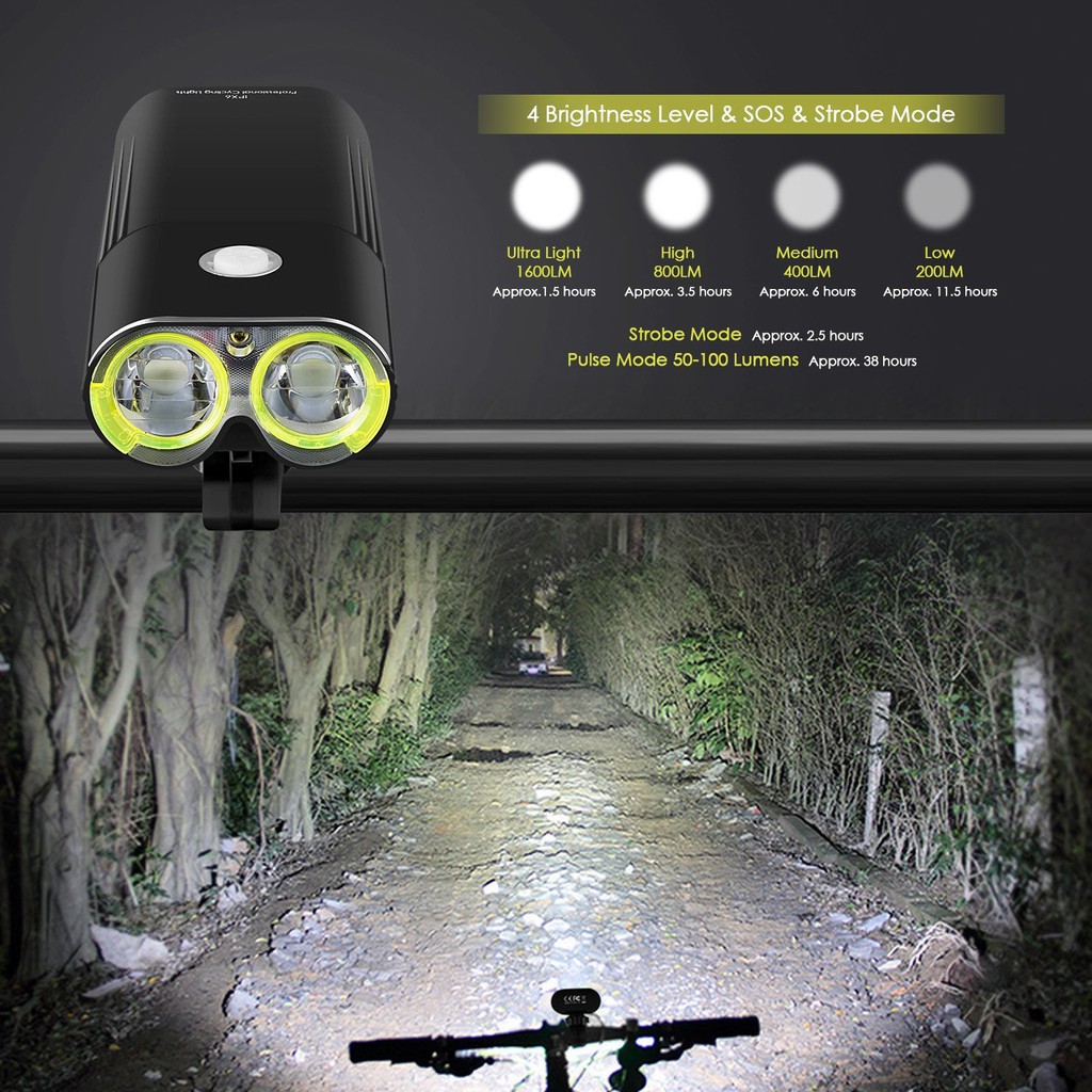 1600 lumens bike light