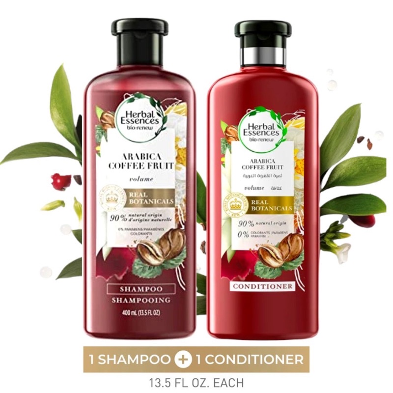 Herbal Essences Bio Arabica Coffee Fruit Shampoo 400ml + Arabica