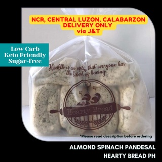 Keto Pandesal -FAST SHIP OUT! hearty bread, sugar-free, low carb, almond spinach pandesal 6pcs