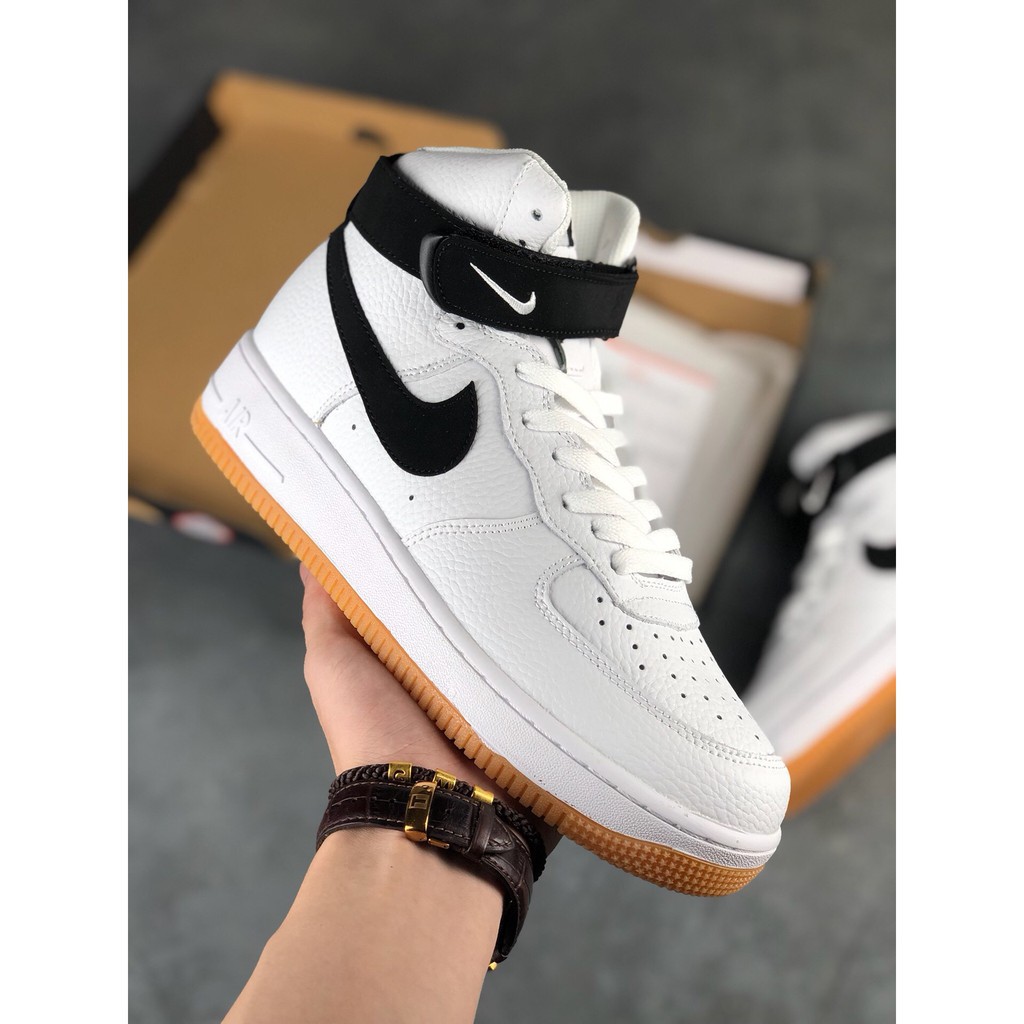 black and white high top air force ones