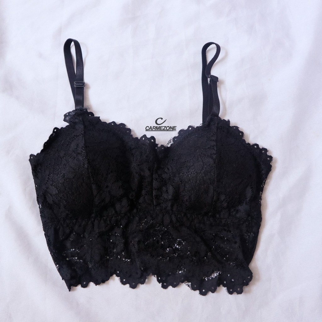 black lace bralette top