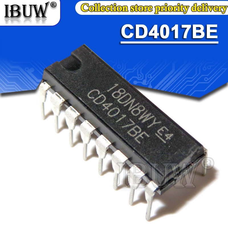 Ic CD4017BM SMD Cmos CD4017 Counter With 10 Decoded Outputs CD 4017