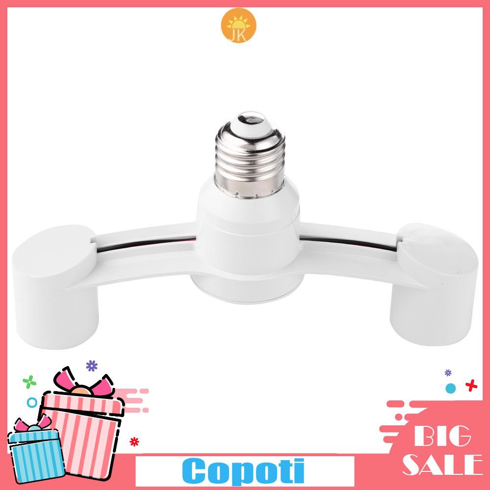 CopotiBulb Socket Adapter E27 Splitter 2 Heads Lamp Base Converter Light Holder Home Decorations