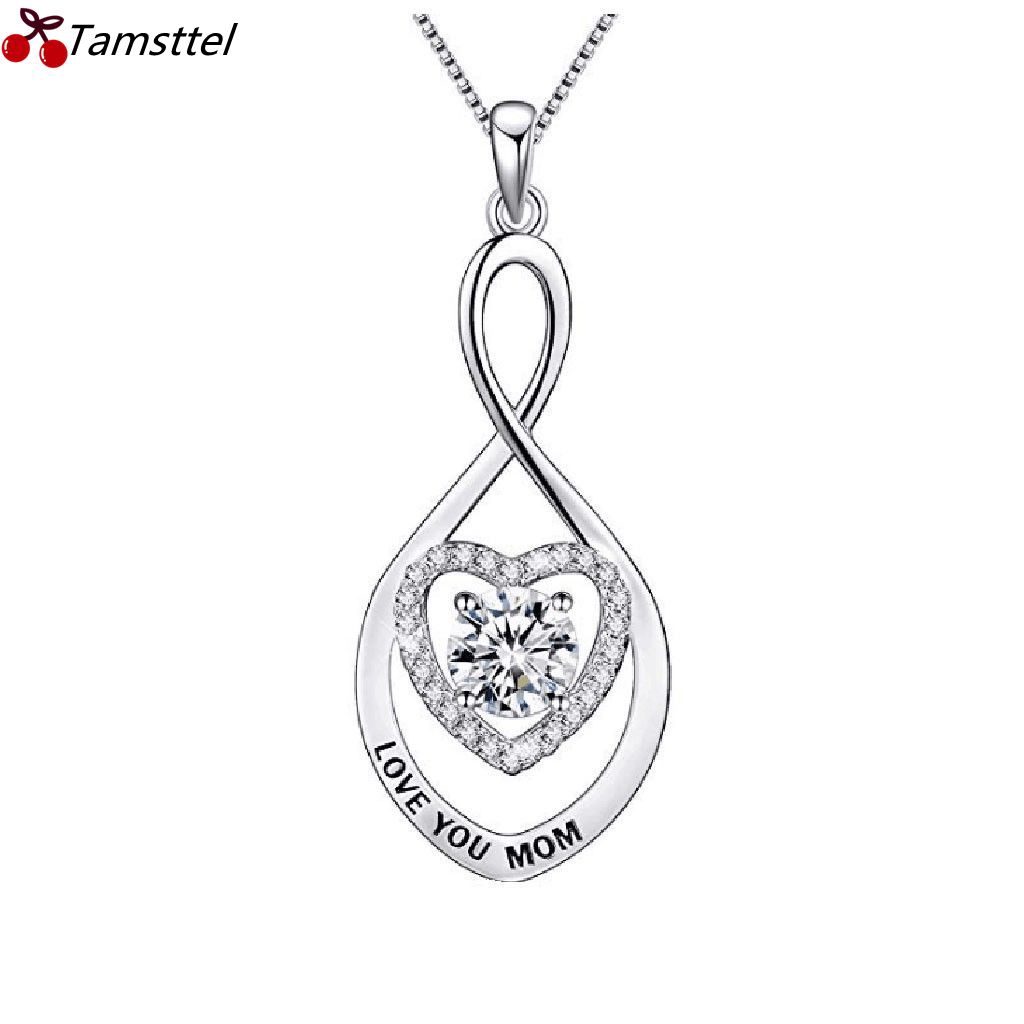 mom diamond necklace
