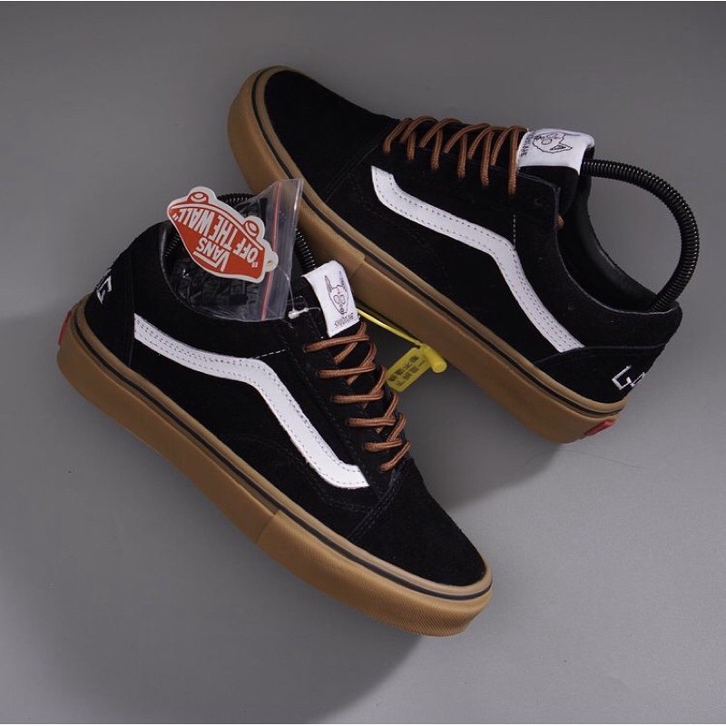 Vans Old Skool Pro S Wang Black Gum Shopee Philippines