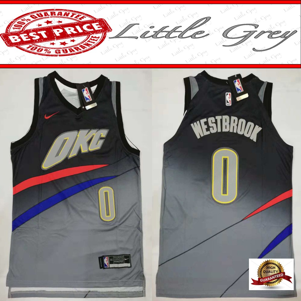 NBA OKC 0 Russell Westbrook Sublimation 