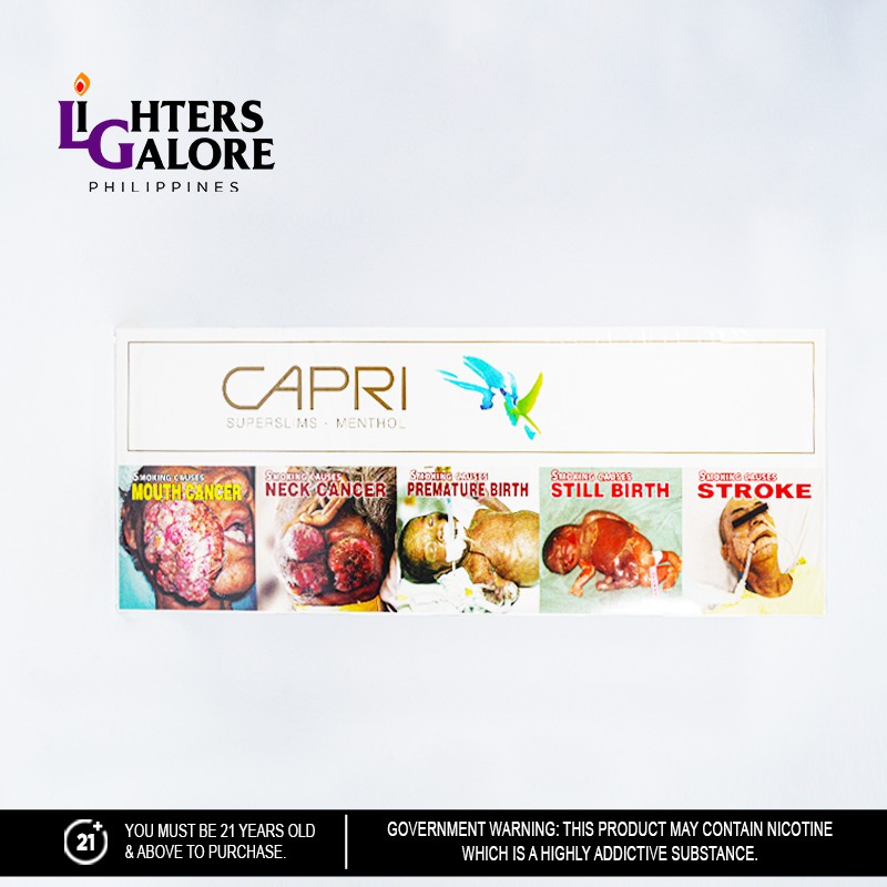 Lighters Galore CAPRI MENTHOL (REAM) Shopee Philippines