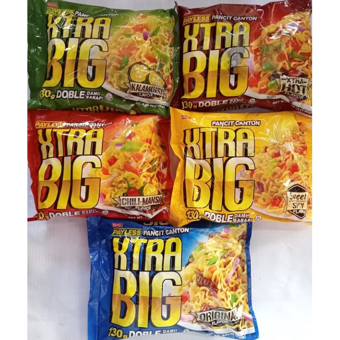XTRA BIG PANCIT CANTON Chilimansi/Original/Kalamansi/XtraHot/Sweet