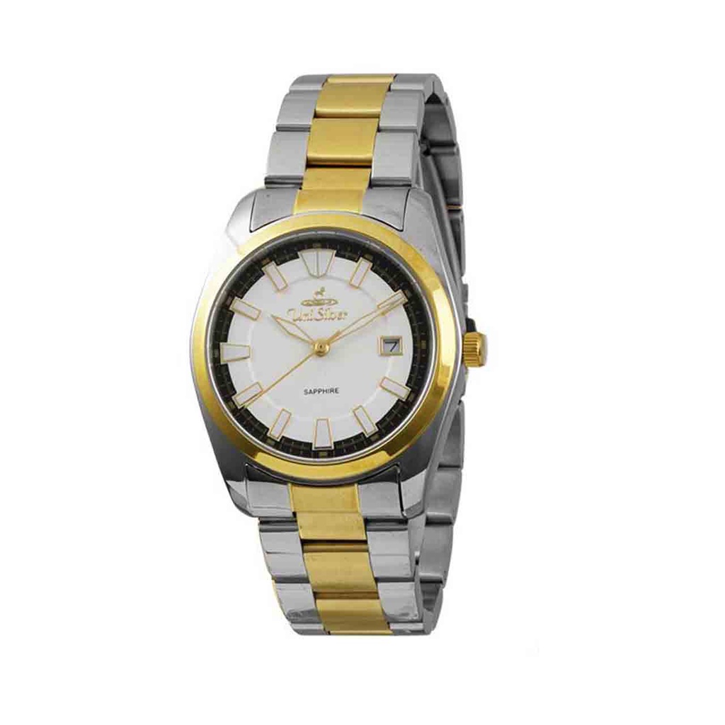 UniSilver TIME PARTY SAPPHIRE STAINLESS GOLD/SILVER WATCH KW42921304A