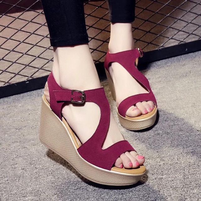 womens ankle strap wedges