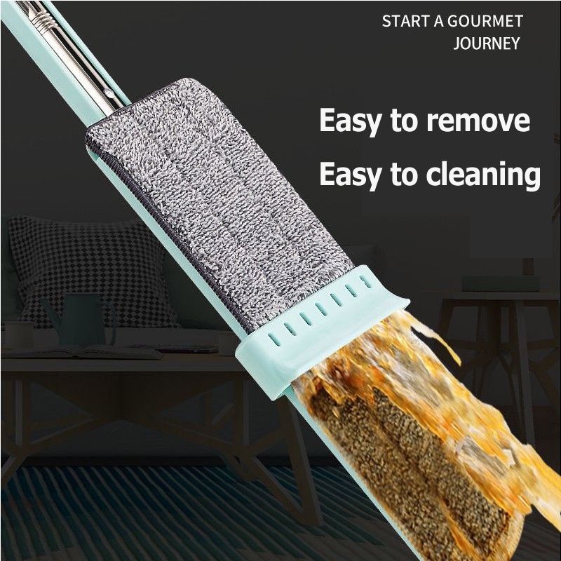 Smart 360 Rotation Flat Mop Floor Cleaning Microfiber Squeeze Mop Floor Clean Automatic Dehydration