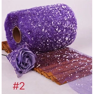 15 m/Roll 15 cm snow dot gauze flower shop packaging handmade ribbon rose wrapping paper #8