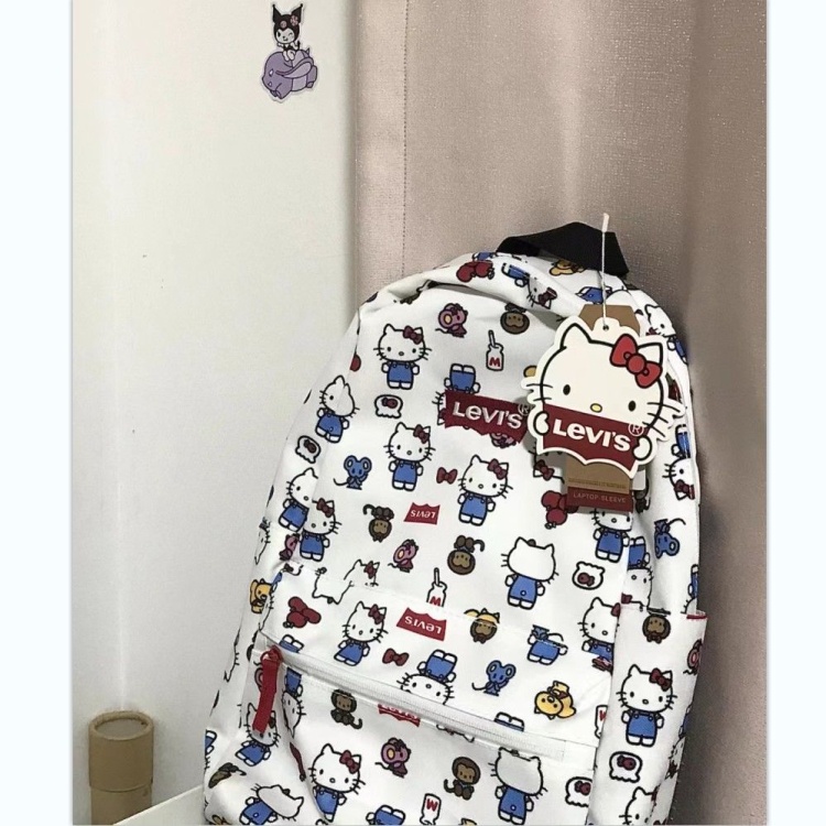 Hello Kitty Backpack New Joint Backpack Junior High School Students Printed  School Bag | Shopee Philippines