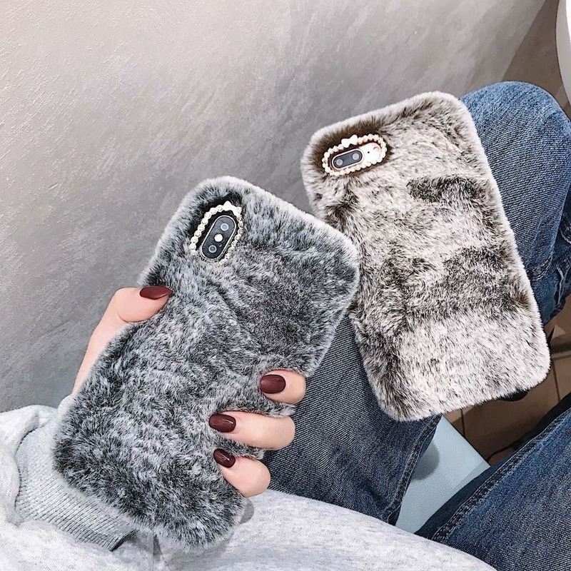 Fur Plush Fuzzy Oppo Case For Oppo A12 A16 A53 A32 A54 A74 A92 A94 A15 