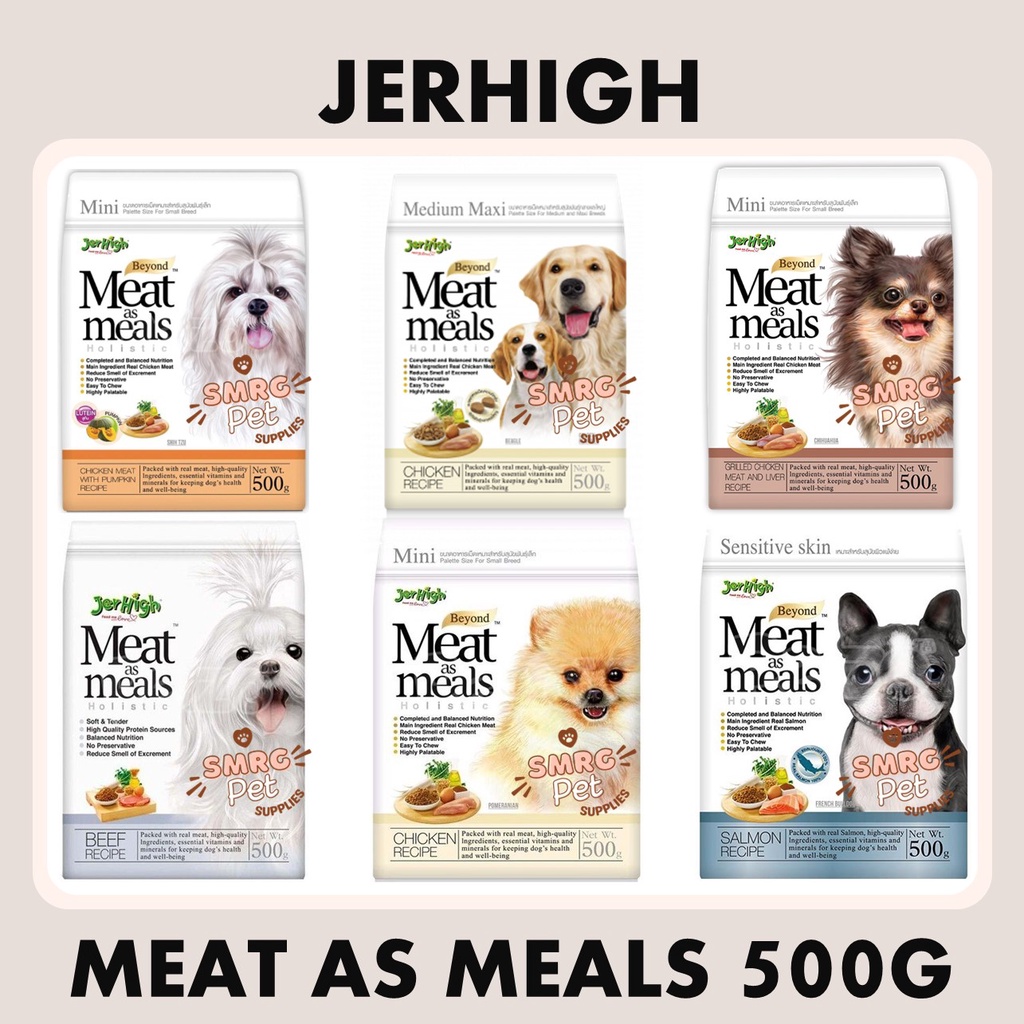 Jerhigh Meat as Meals Holistic Mini Pack Dry Dog Food 500g Beef