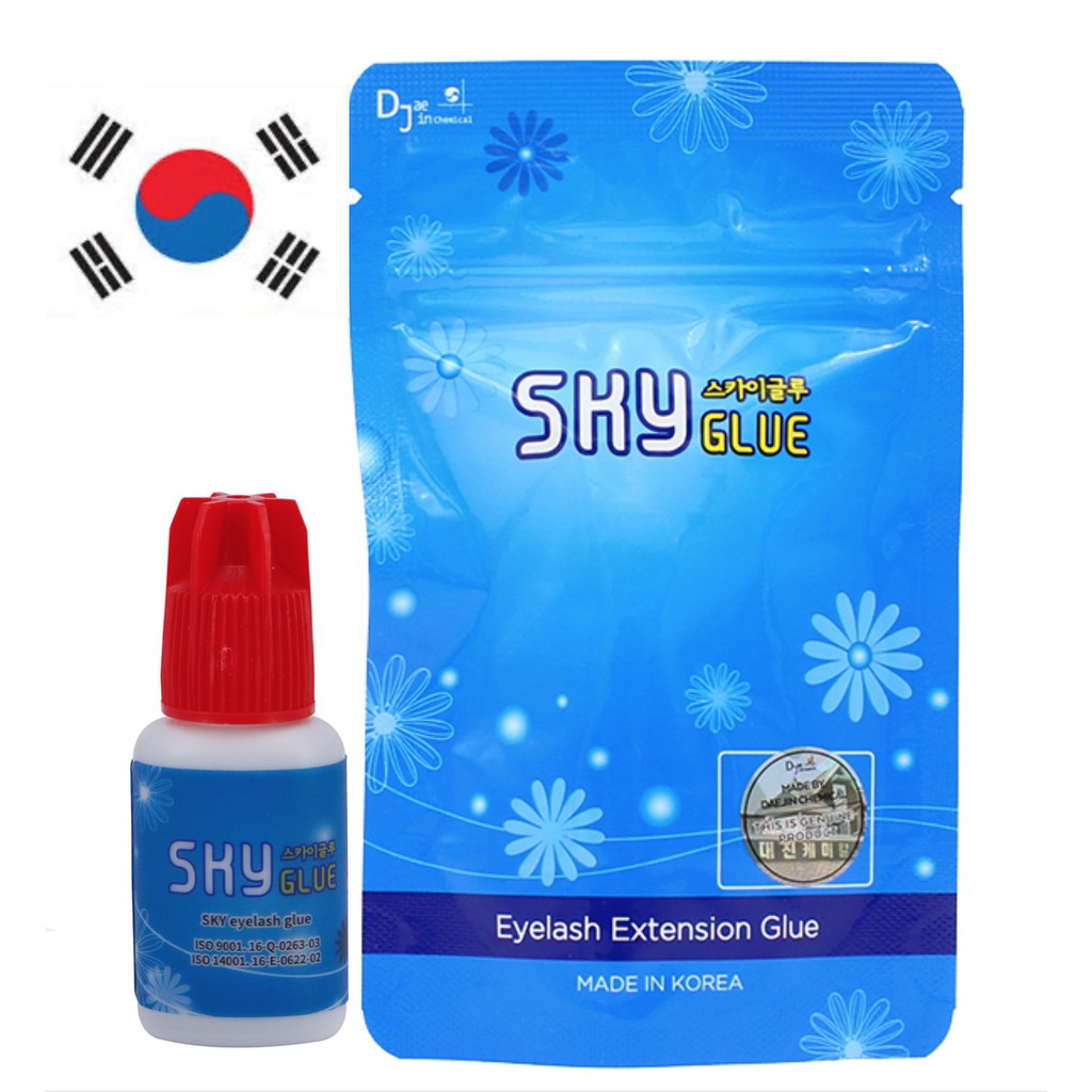 Korean Original Packaging 5ml Sky Glue 12 Seconds Quickdrying Eyelash