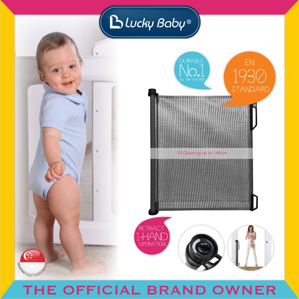 lucky baby smart system retractable gate