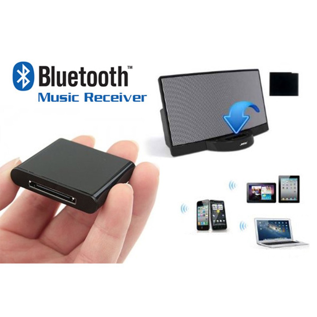 Coolstream Duo 30 Pin Bluetooth Adapter Receiver For All Bose Sounddock Models Bluetooth Adapter Bluetooth Iphone Docking Station