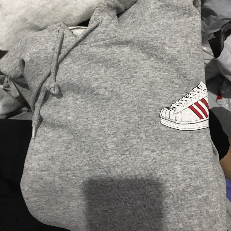 adidas grey zip hoodie