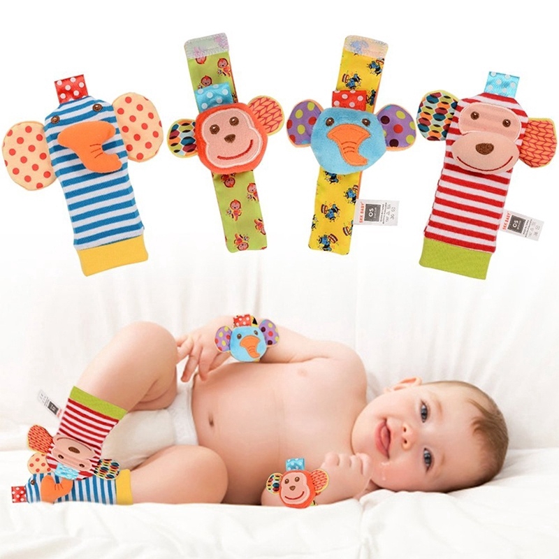 baby socks with rattles