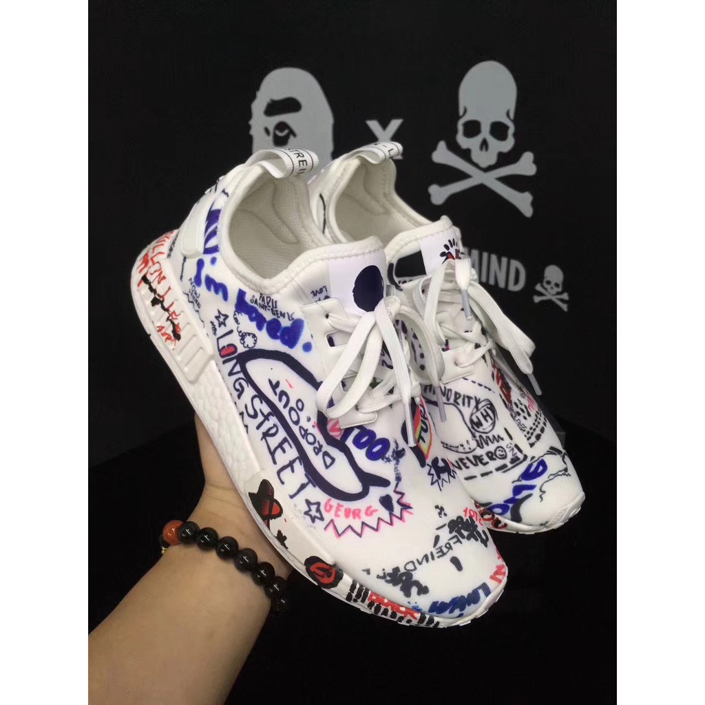 SLK ☆ fashion brand vetements x adidas nmd boost Graffiti premium real  boost BZ0221 | Shopee Philippines