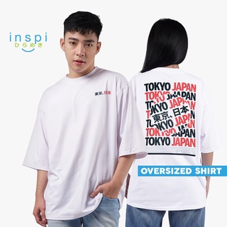 INSPI Tokyo Japan Oversized Tshirt for Men Korean Top T Shirt Plus Size Tops for Women Couple Shirt