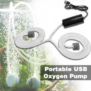 Portable Mini USB Aquarium Oxygen Air Pump Mute Energy Save Air Compressor Aerator Oxygenator