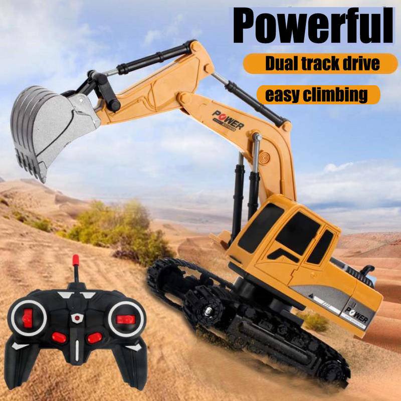 Excavator RC Truck Toy 6 Channel /5 Channel Rechargeable RC Truck with