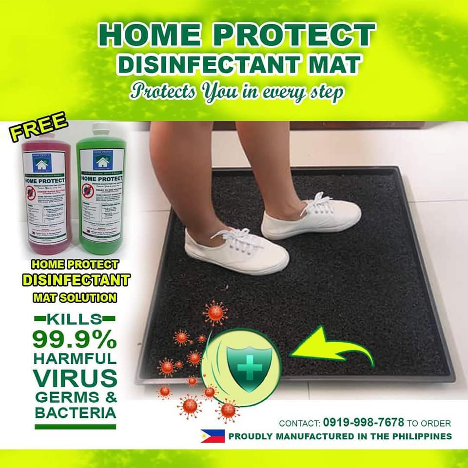 Large disinfectant mat and shoe sanitizing tray for foot bath with free ...