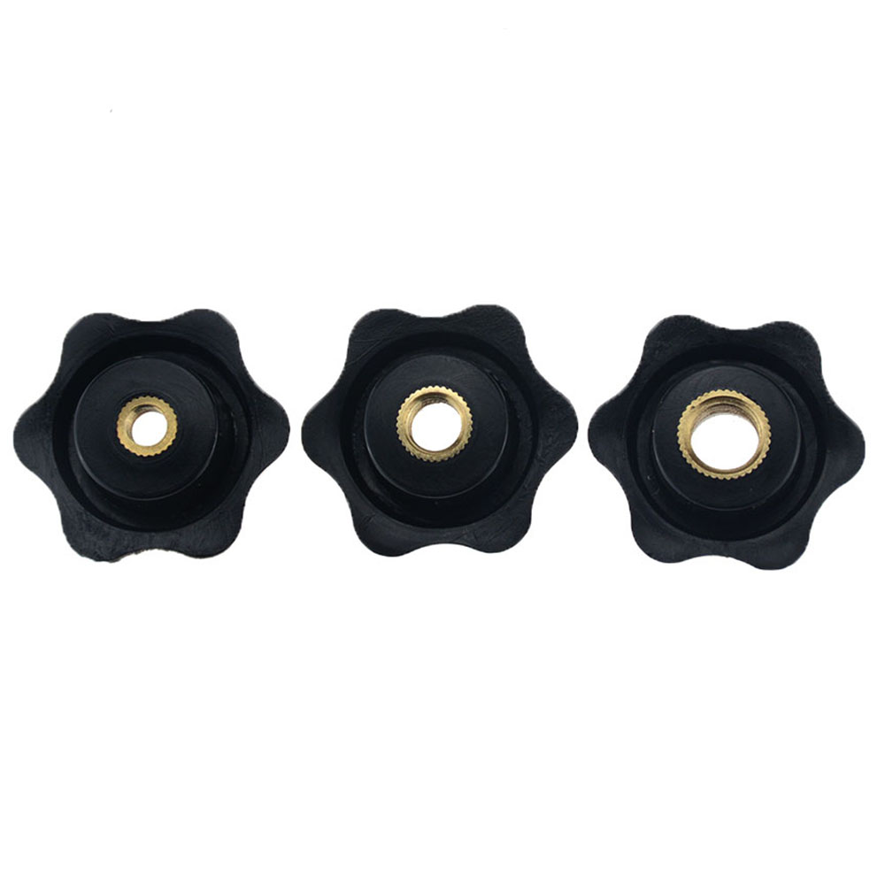 5PCS M6 M8 M10 Through Hole Six Star Type Plum Bakelite Hand Tighten