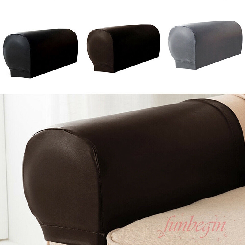 Pu Leather Arm Caps For Armchairs Sofa, Leather Chair Arm Covers