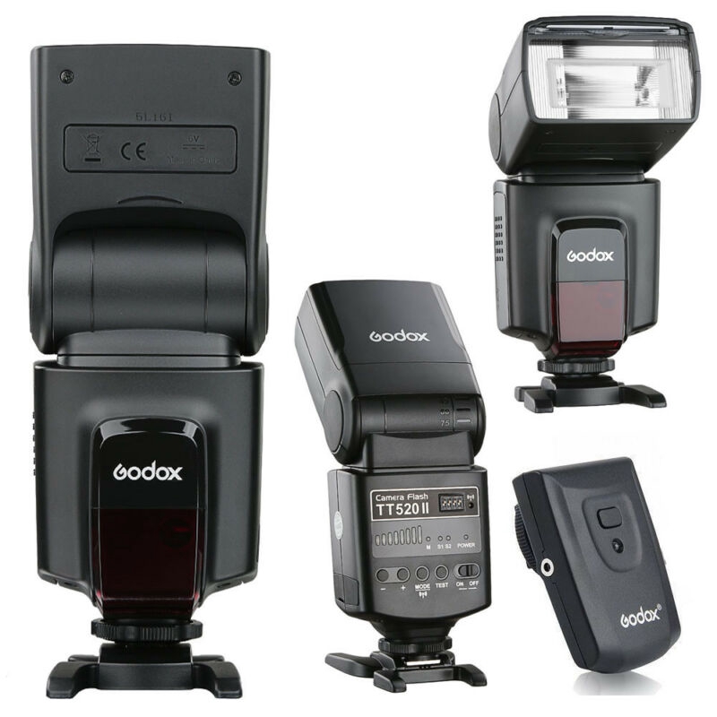 Godox TT520II Flash Speedlite + Trigger Buildin 433MHz Wireless Signal