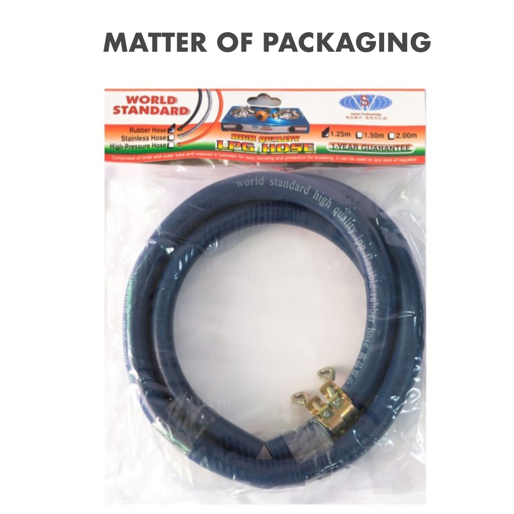 World Standard Heavy Duty LPG Gas Stove Hose Rubber Gas Hose for Stove