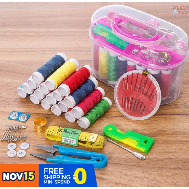 Sewing Storage Kit Box Needle Threads Scissor Accessory Storage Box Sundries Storage Box