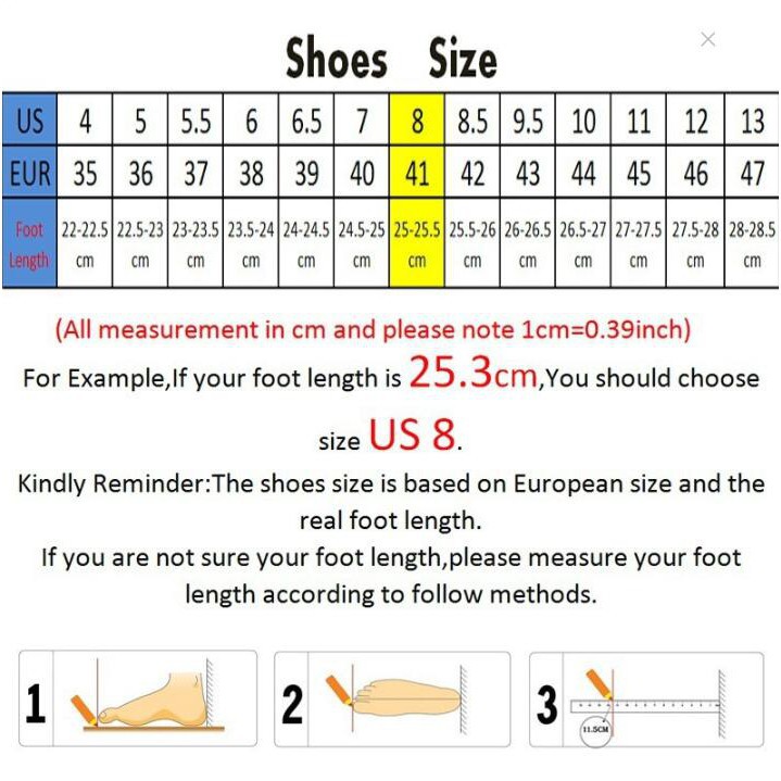 eu 39 shoe size in inches
