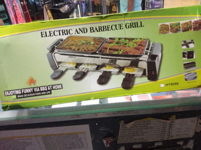 Korean Style 3 In 1 Electric BBQ Raclette Hotpot Grill Pan Shopee
