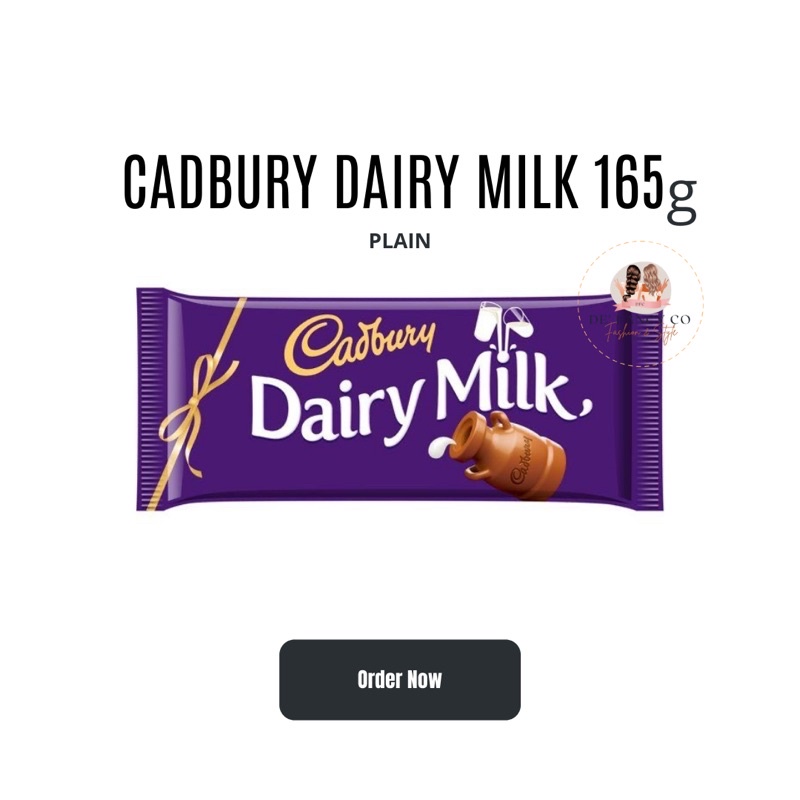 CADBURY DAIRY MILK CHOCOLATE G Shopee Philippines