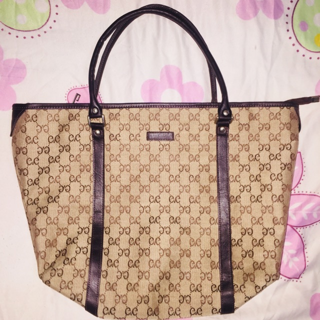 pink gucci tote bag