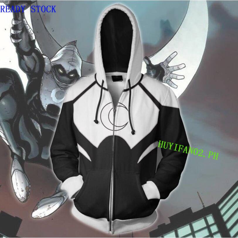 Superhero Moon Knight 3d Cardigan Hoodie Cosplay Anime | Shopee Philippines