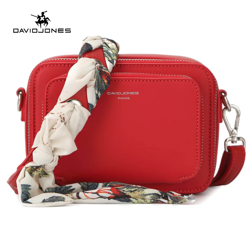 david jones red handbags