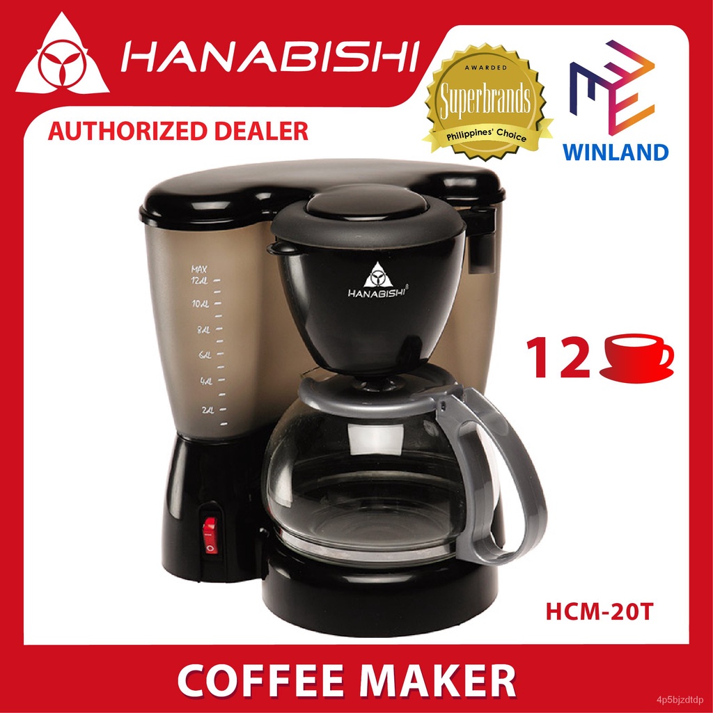 Hanabishi Original 12 Cups Coffee Maker Coffee Machine with Modern