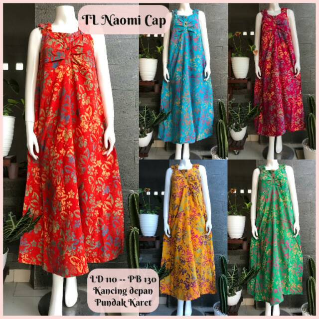 Dress Beach Tl Naomi Cap Busui Friendly Jumbo Ld110cm Homedress Rayon Premium Bigsize Batik Motif Shopee Philippines