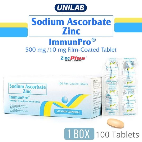 Immunopro Vitamin C with Zinc for Adult Immunity 100 Tablets/32 Tablets