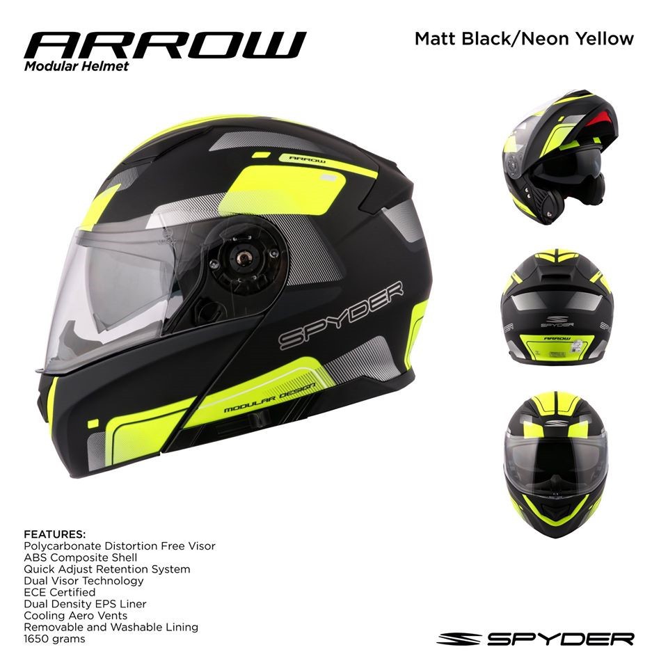 Spyder Helmet Spyder Arrow Matte Black Helmet Flip Up Arrow S7