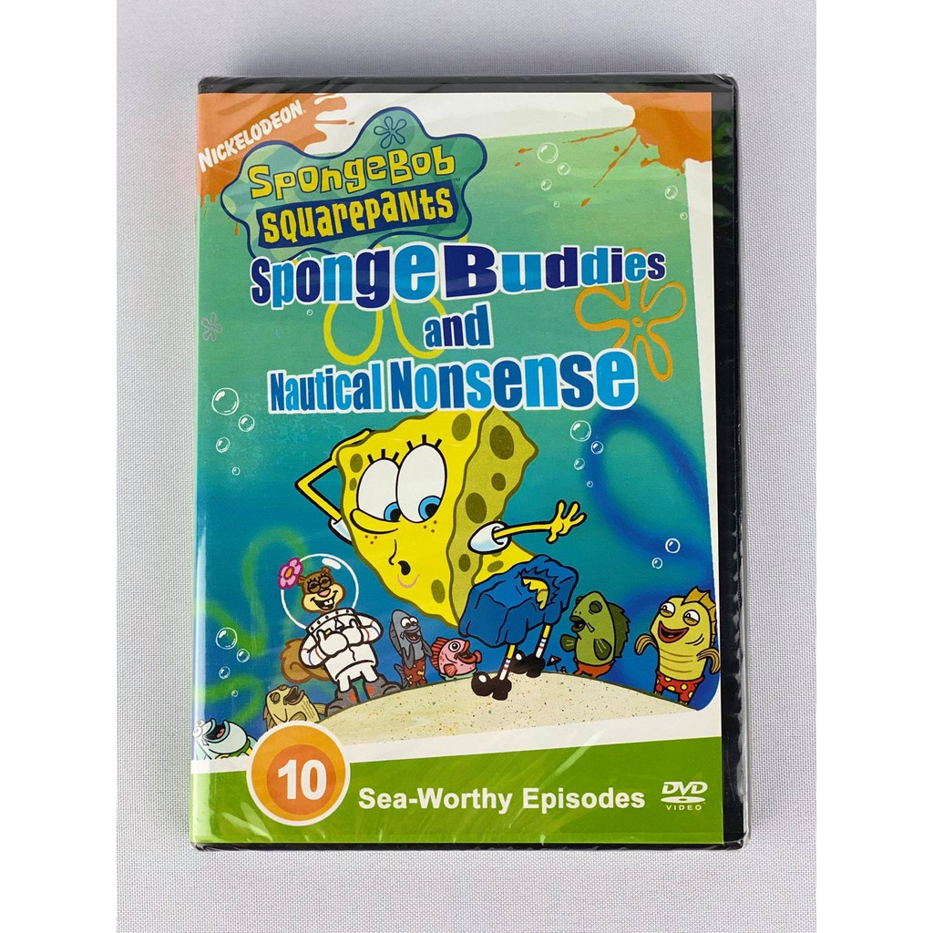 New Original DVD Spongebob Squarepants Sponge Buddies and Nautical Nonsense 10 SeaWorthy